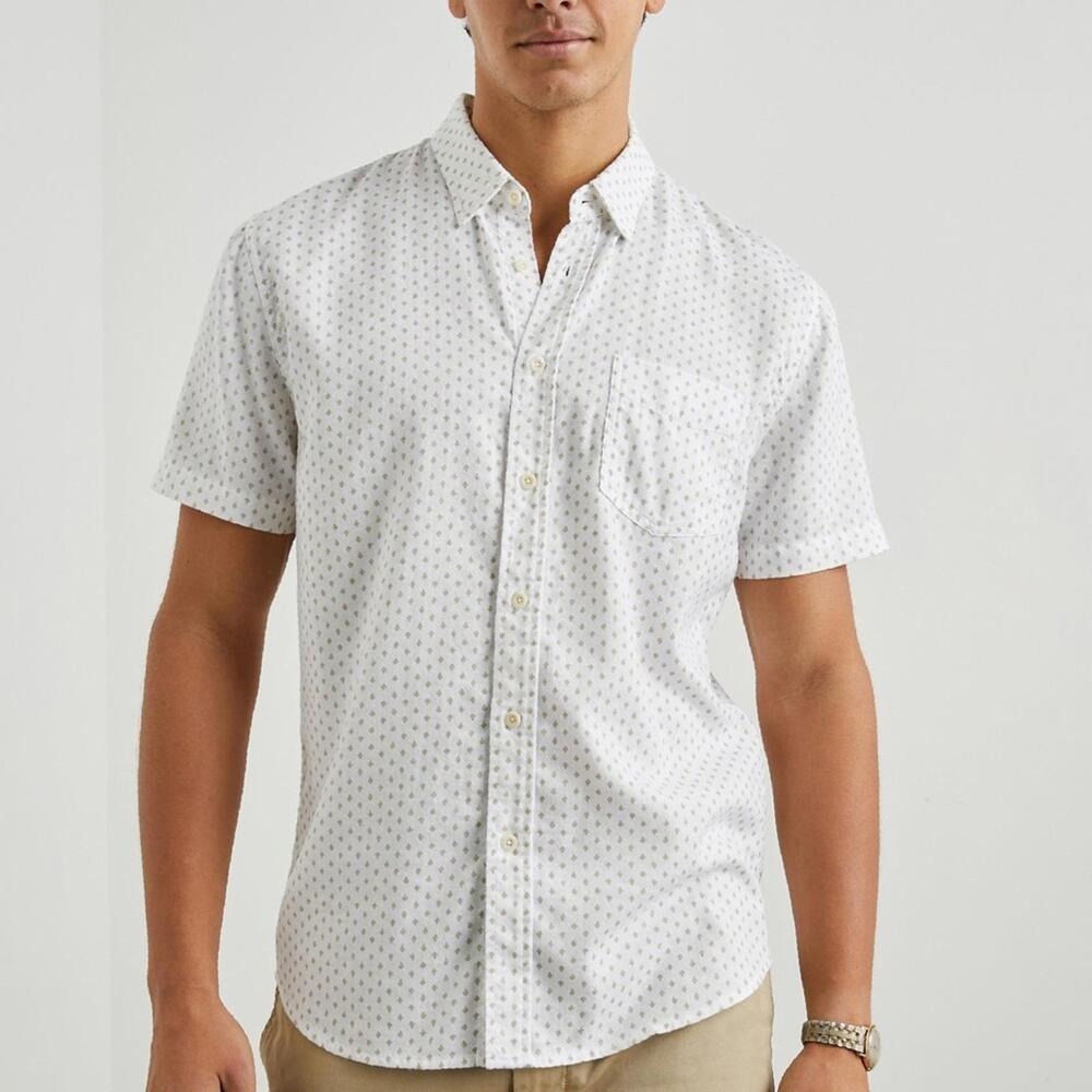 Rails Men's Fairfax‎ Short Sleeve Button-Down Shirt XXL Big and Tall 100% Cotton